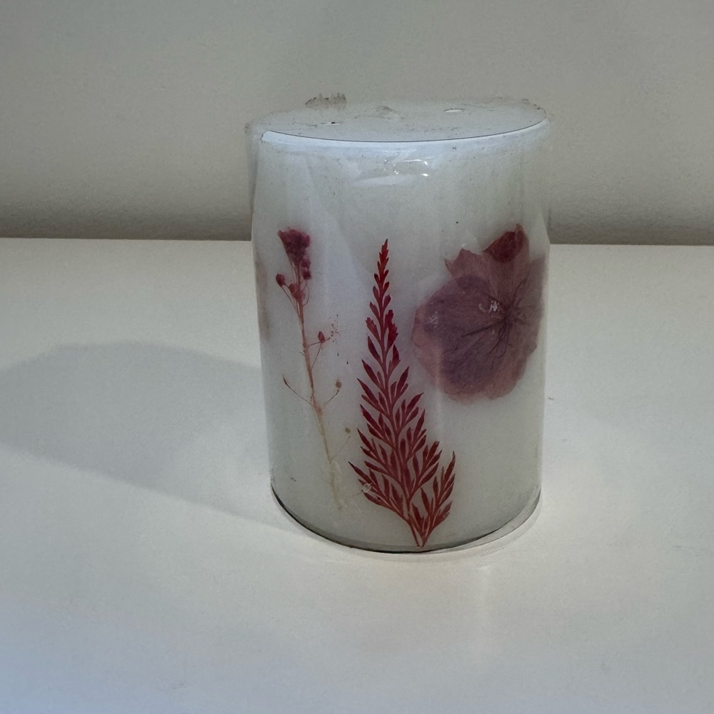Cottage Rose Scented Pillar Candle